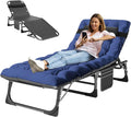 MOPHOTO Folding Chaise Lounge Chair 5-Position, Folding Cot, Heavy Duty Patio by MOPHOTO