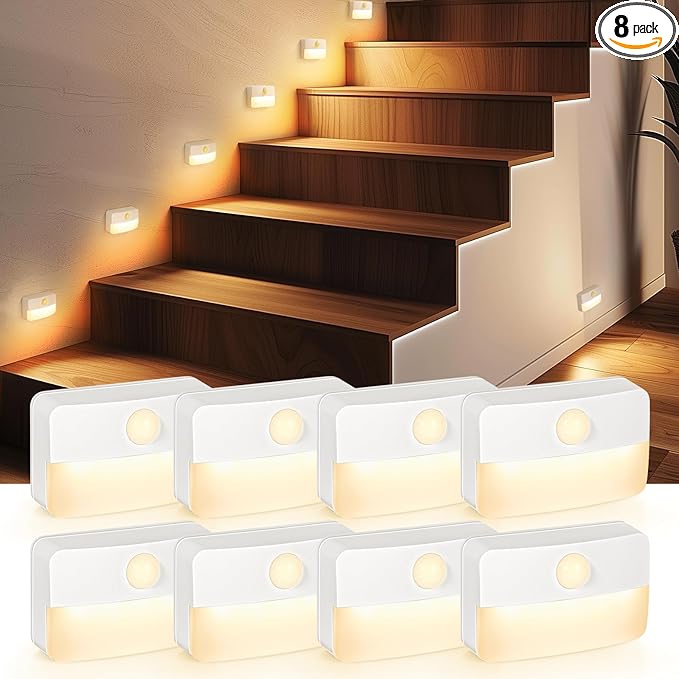 8 Pack Motion Sensor Stair Light by Guankai