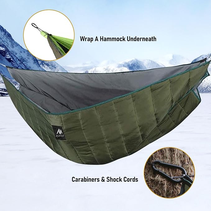 AYAMAYA Single & Double Hammock Underquilt Full Length Big Size Under Quilts - Image 5