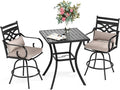 Sophia & William Patio Bar Set 3 Pieces Outdoor Bistro Bar Set by SophiaWilliam
