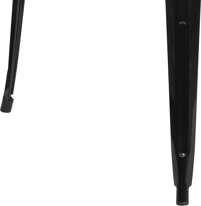 EMMA + OLIVER Commercial Grade 31.5" Square Black Metal Indoor-Outdoor Bar - Image 8