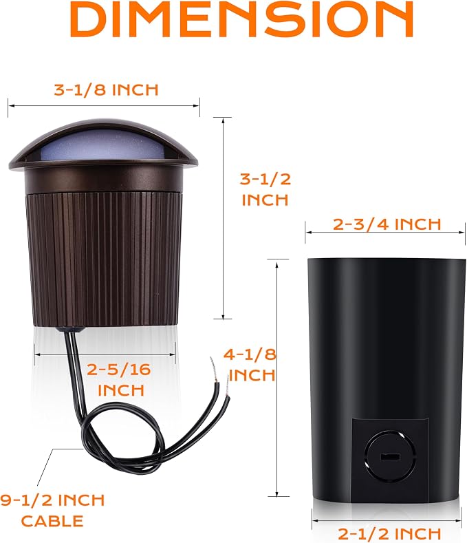CLOUDY BAY 5W Well Lights Low Voltage Landscape Lighting, 12V-24V Waterproof - Image 8