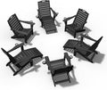 Ciokea Folding Adirondack Chair Set of 6 by CIOKEA