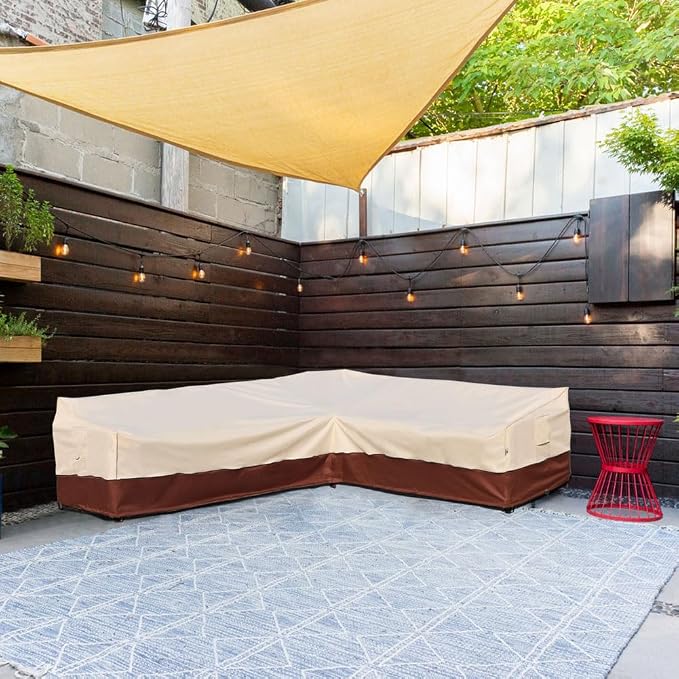 Outdoor Sectional Cover Patio Furniture Covers Waterproof Rip-Stop Anti-UV 600D - Image 3