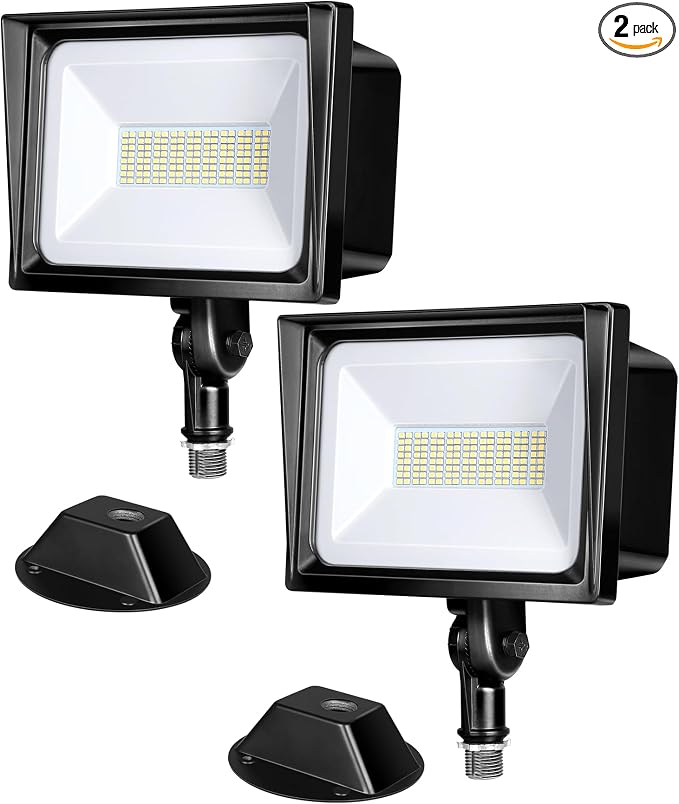 DEWENWILS 2-Pack 65W LED Flood Light Outdoor, 6670 LM Super Bright Security by DEWENWILS