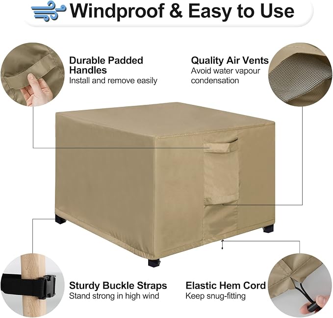OutdoorLines Outdoor Waterproof Patio Ottoman Covers - Image 5