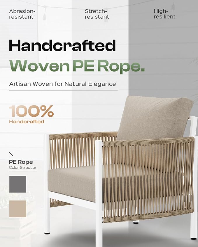 Aluminum Outdoor Patio Furniture Set - Image 3