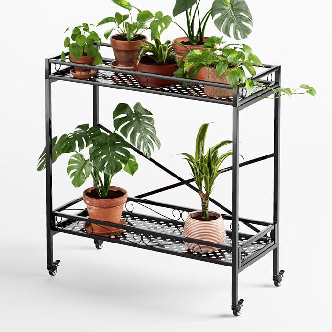 Zhongma 2 Tier Sturdy Metal Plant Stand - Image 3