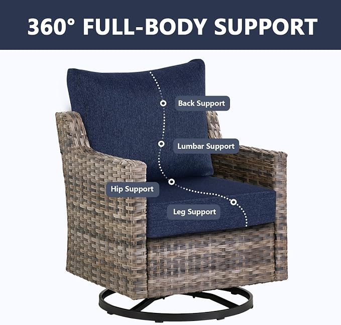 Goodgoods 25 x 25 Outdoor Patio Deep Seat Cushions 2-Pack, 1000+ Hours - Image 5