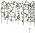 VEVOR Garden Trellis for Climbing Plants, 71 x 20 in, 6 Packs Rustproof Metal by VEVOR