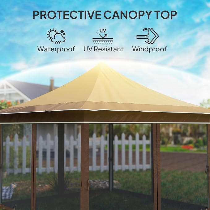 Outsunny 12 x 12 ft. Pop Up Canopy Tent - Image 5