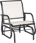 Outsunny Porch Glider, Metal Frame Swing Glider Chair by Outsunny