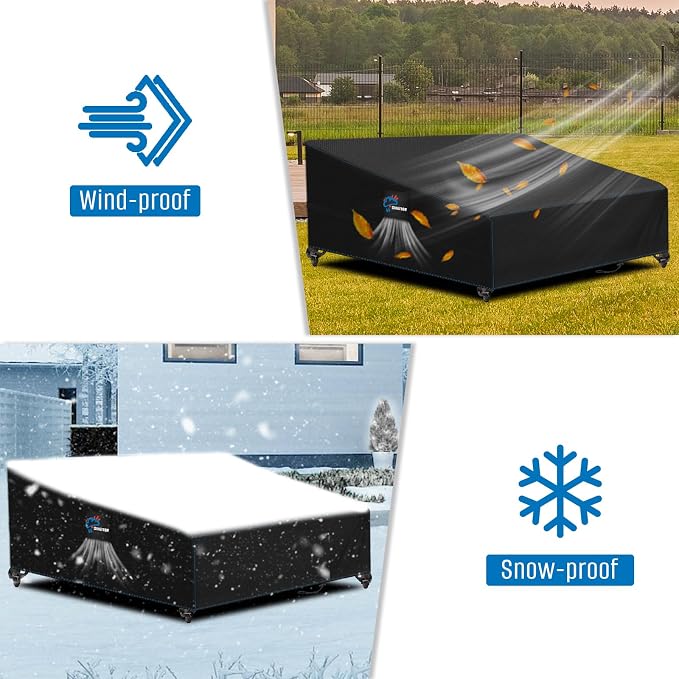 SIRUITON Garden Patio Rattan Daybed Cover Patio Bed Cover 61" W x 48" D x 37" H - Image 7