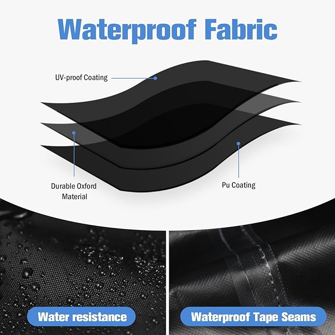 Custom Patio Furniture Cover Round, Outdoor Round Table Cover Waterproof - Image 4