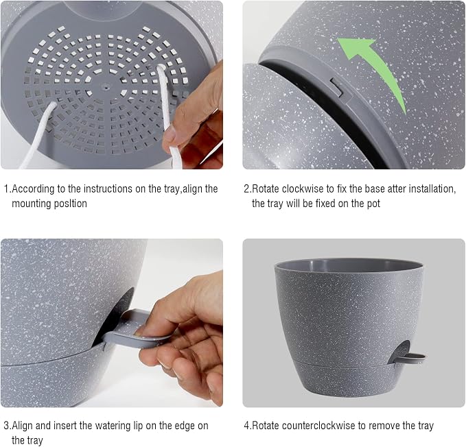 10/9/8 inch Self Watering Pots - Image 5