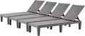Outdoor Lounge Chaise, Adjustable Pool Lounge Chairs by EUNHOO