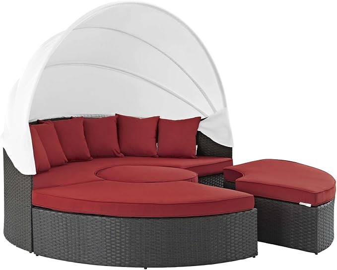 Modway Sojourn Outdoor Patio Sunbrella Sectional Daybed - Image 3