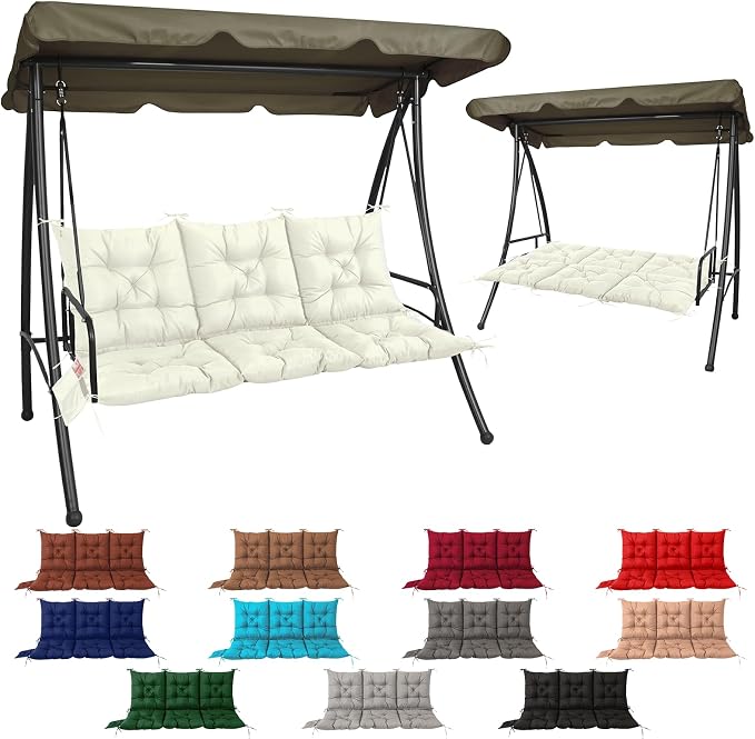 NACATIN 3 Seat Cushion for Outdoor Swing by NACATIN