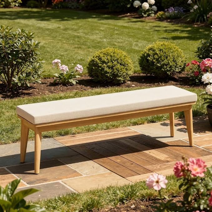 Wisteria Lane Acacia Outdoor Bench - Image 5