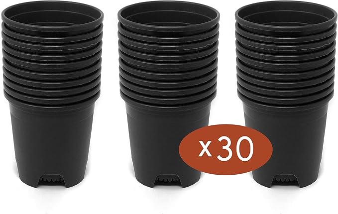 Wholesale Bulk Nursery Pot 4.5 Inch Black Plastic Planters 30-Pack 0.35 Gallon - Image 2