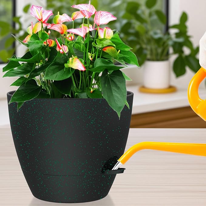 12 Inch Large Self Watering Pots, Flower Pots - Image 7