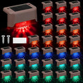 Geelin 32 Pcs Solar Deck Lights Outdoor, Waterproof LED Solar Step Fence Lights by Geelin