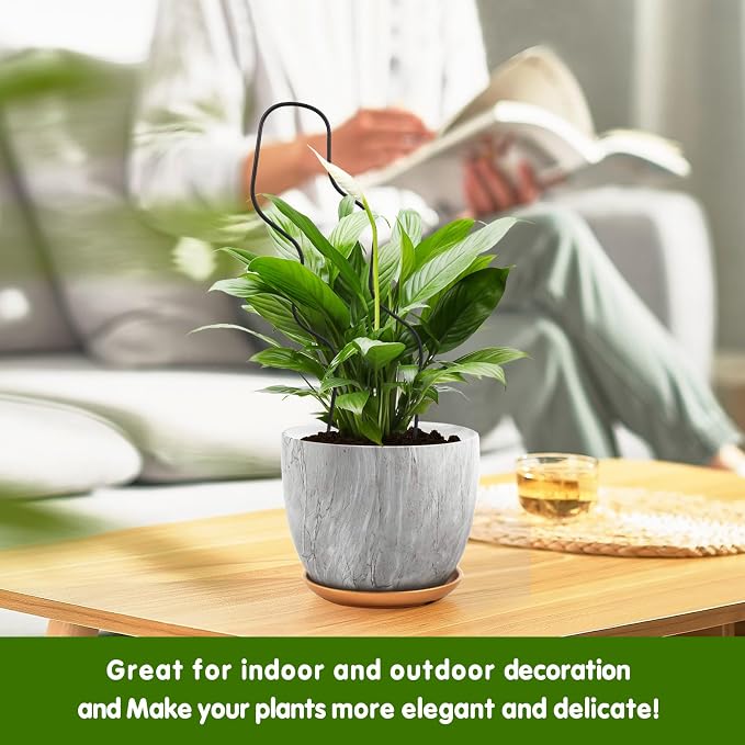 13.4 Inch Indoor Plant Trellis for Climbing Plants, Metal Trellis, Small Garden - Image 6