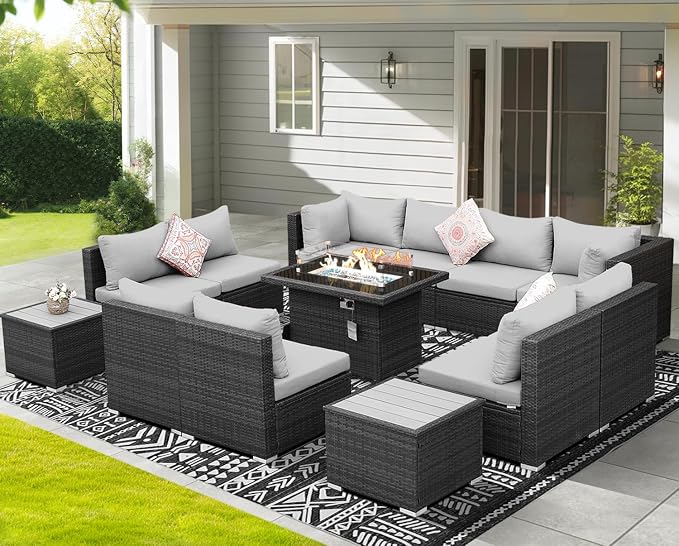 NICESOUL 13 Piece Outdoor Sectional Furniture - Image 3