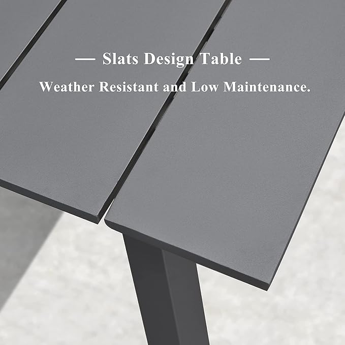 PURPLE LEAF 9 Pieces Outdoor Dining Set Patio Furniture Set - Image 5