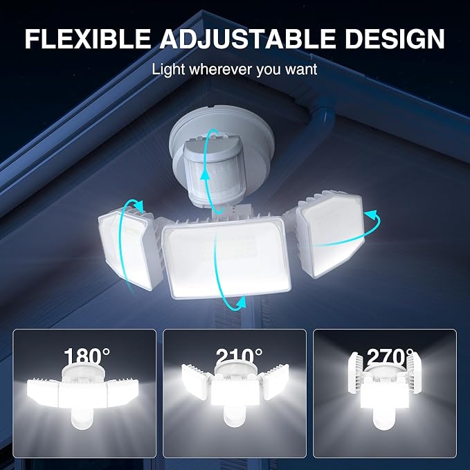 85W LED Security Lights Motion Sensor Light Outdoor, 8500LM Dusk to Dawn - Image 7