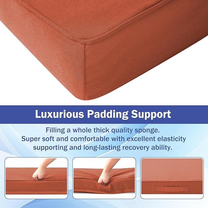 Patio Chair Cushions, Waterproof Outdoor Cushions - Image 4