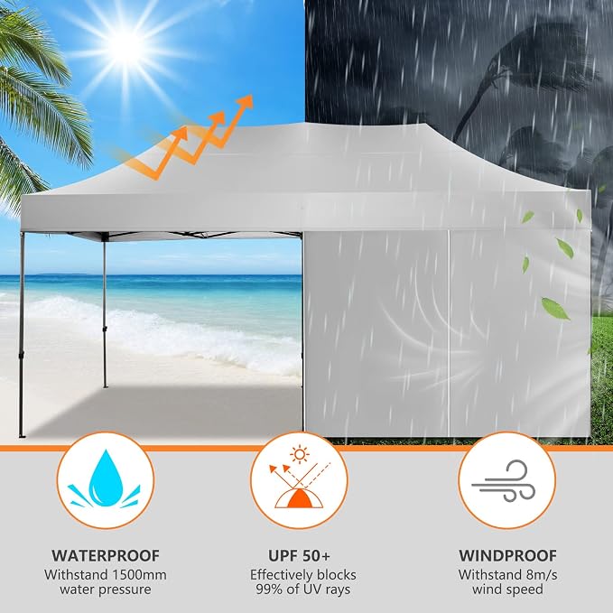 COBIZI 10x20 Heavy Duty Pop Up Canopy Tent - Image 6
