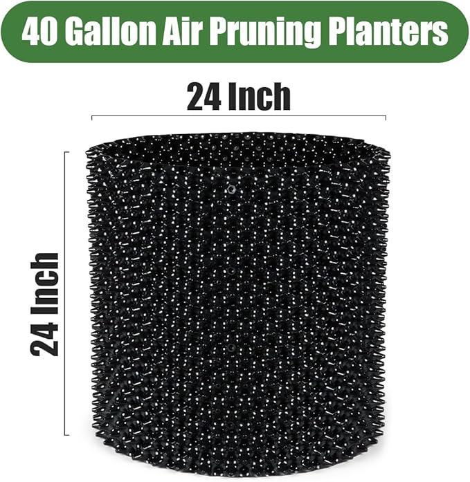 Air Pruning Containers, 40 Gallon Air Pruning Planters, Sturdy Plastic Roots - Image 4