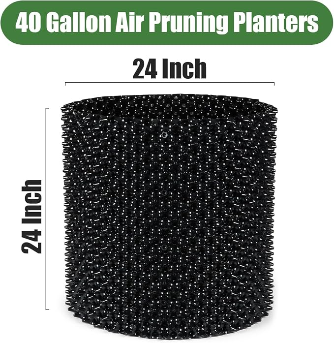 Air Pruning Containers, 40 Gallon Air Pruning Planters, Sturdy Plastic Roots - Image 2