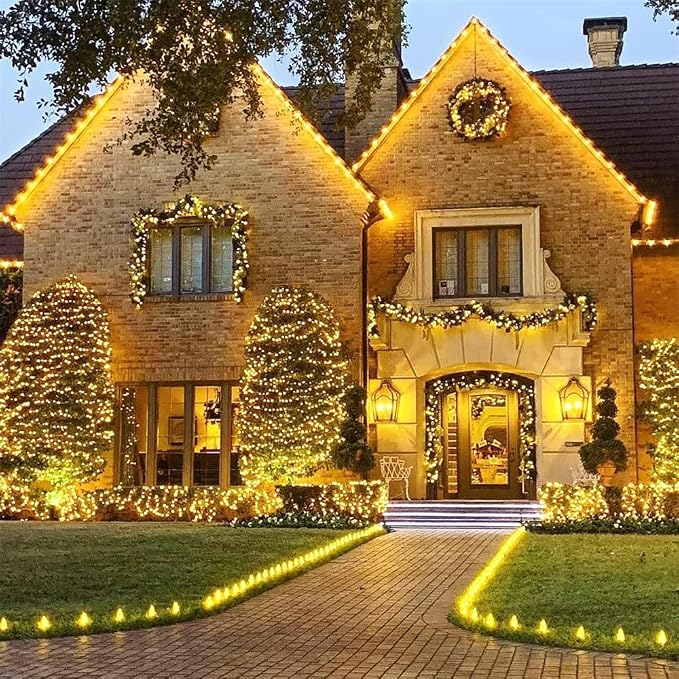 WESEN 300 LED Christmas String Lights Indoor Outdoor-2Pack, Solar String Lights - Image 3