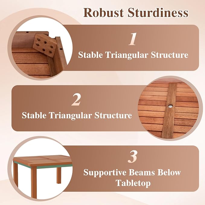 Tangkula Patio Coffee Table - Image 6