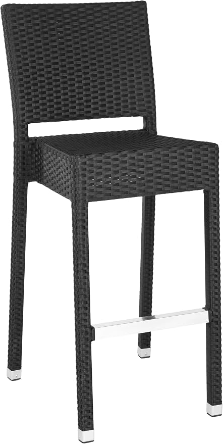 Safavieh Home Collection Bethel Black Indoor/ Outdoor 29.5-inch Bar Stool - Image 4