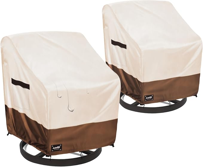 JinHrtoyi Outdoor Chair Covers 2 Pack, 30Wx34Dx38H inches Patio Chair Cover by JinHrtoyiFurnitureCovers