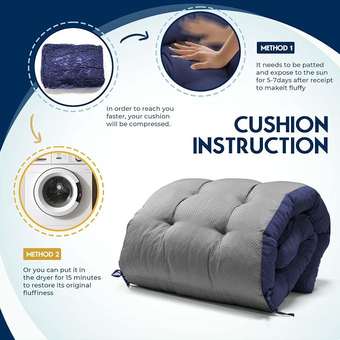 Outdoor Chaise Lounge Chair Cushion 74.4 x 22 x 4.7 Inches Non-Slip Lounge - Image 7