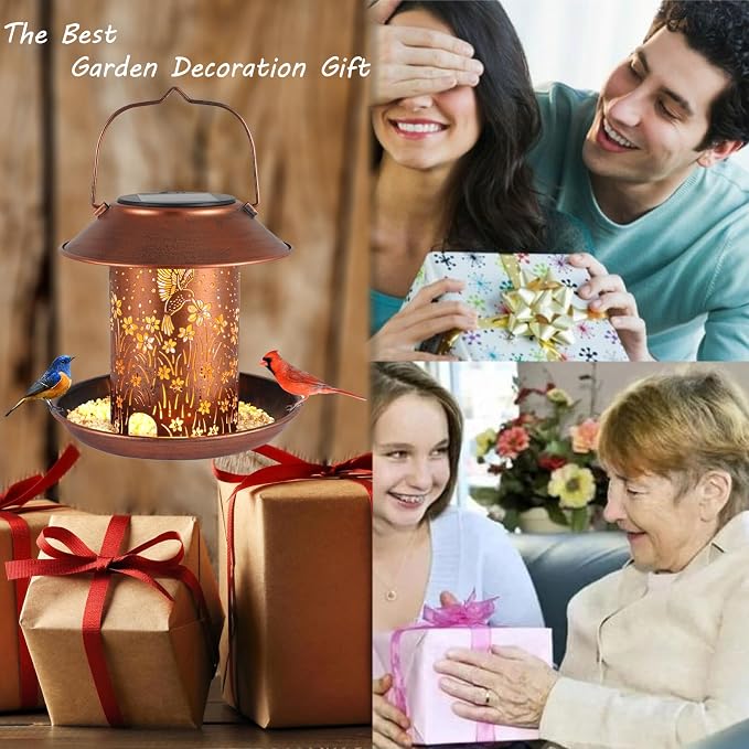 Bird Feeders for Outdoors Hummingbird Solar Lanterns Outdoor Waterproof Hanging - Image 6