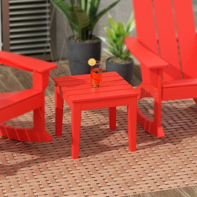 WestinTrends Ashore Outdoor Patio Modern Adirondack Side Table - Image 2
