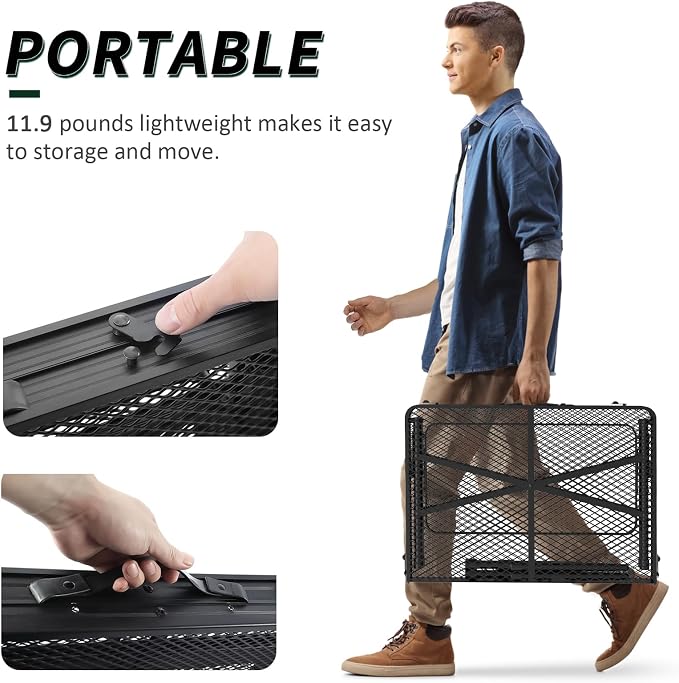 Portable Folding Grill Table - Image 5