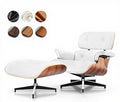 Top Grain Leather, Mid Century Chaise Lounge Chair and Ottoman, Modern Chair by MakeHomeBetter
