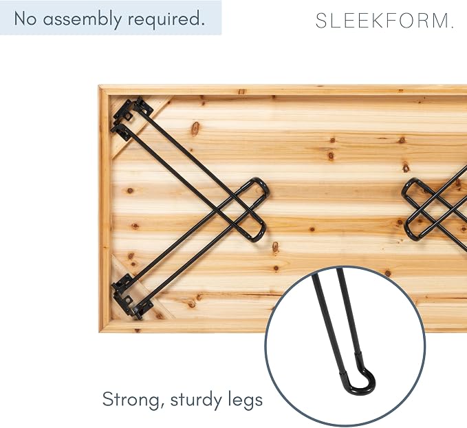 Sleekform Folding Wooden Coffee Table - Image 7