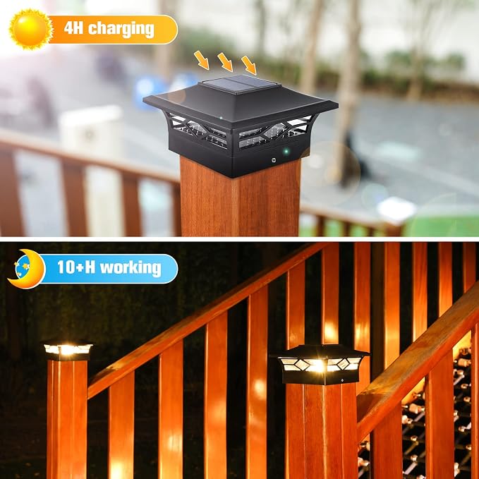 VOLISUN Solar Post Cap Lights: 2 - Image 3
