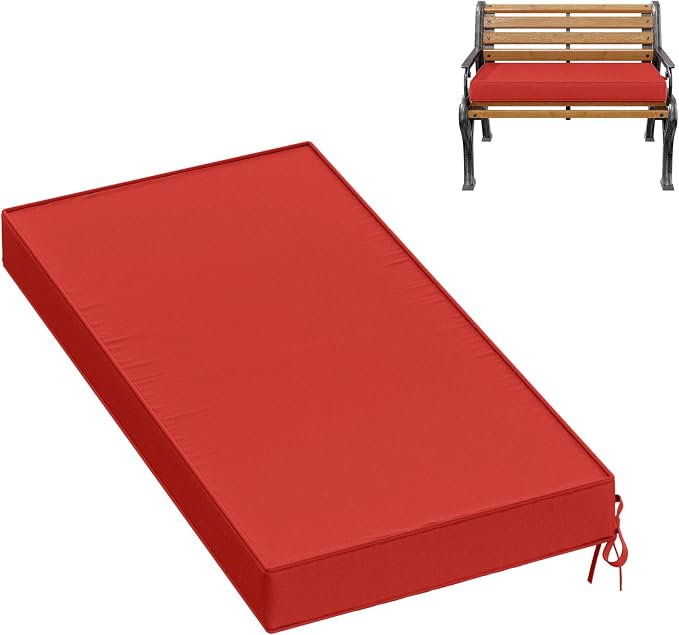 Premium Outdoor Bench Cushions for Patio Furniture 3.5inches Memory Foam Bench by Pakunoda
