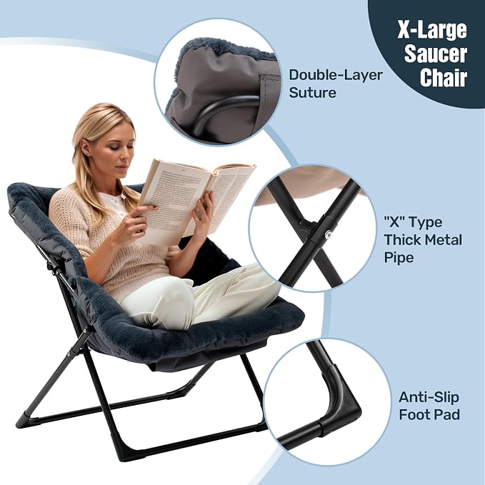 HollyHOME X-Large Saucer Chair - Image 5