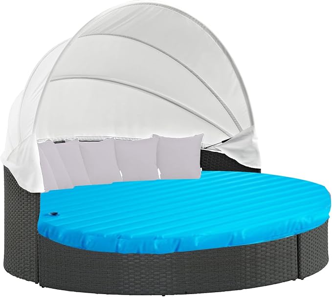 66" Outdoor Daybed Cushion, Round Matterss, Daybed Replacement Cushions - Image 2