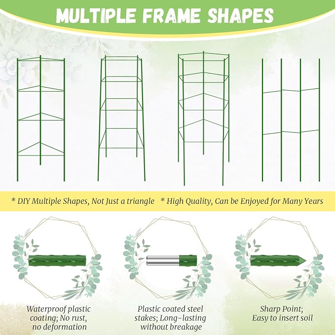 Legigo 6-Pack Tomato Cage for Garden Plant Support- Up to 48inch Garden Stakes - Image 5