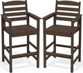 SERWALL Tall Adirondack Chairs Set of 2, Oversize Balcony Adirondack Chairs Set by SERWALL